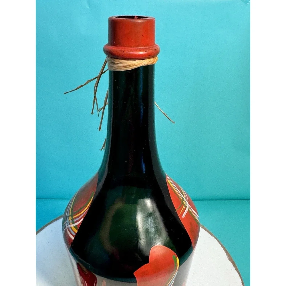 VTG Hand Painted Brandy Bottle MARIA‎ SALZER Hollywood CA EMPTY